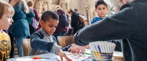 children messy cathedral school activity arts crafts