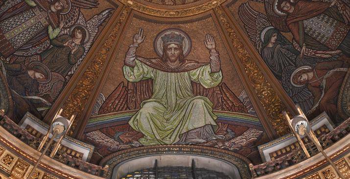 Quire mosaic, 'The Risen Christ in Glory', by William Blake Richmond, 1891-1904 (Ref. No. 8466)
